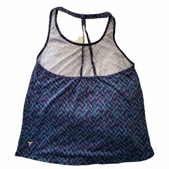 DONATED 10/9 Navy Active Go-Dry Tank Sz Large Exercise Yoga Running - Picture 2 of 4